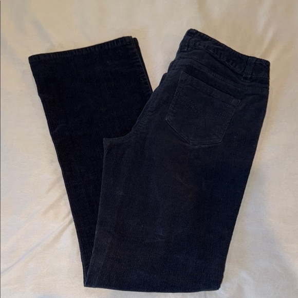 Reitmans Cords Blue Corduroy Flare preferred Fit Pants Stretch Women’s Size 7 - Picture 2 of 14